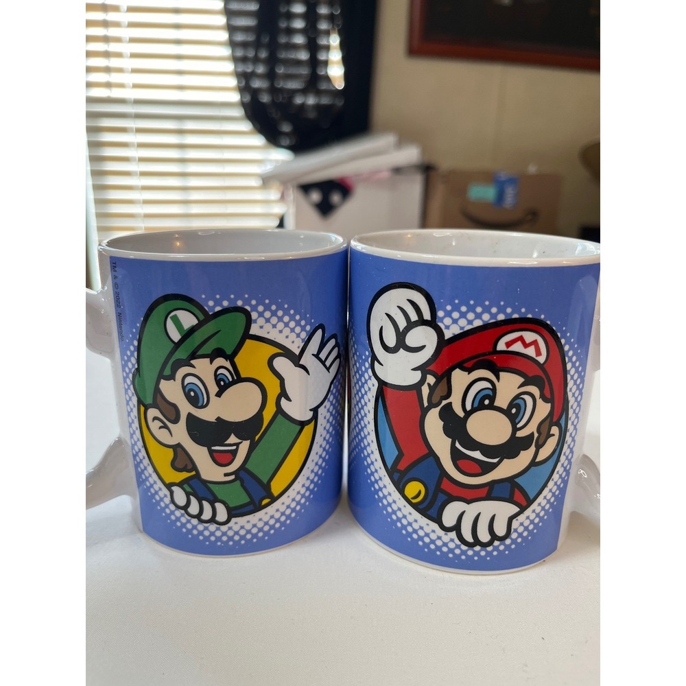Nintendo‎ Mario Luigi Peach Character Coffee Mug Set of 3 2022